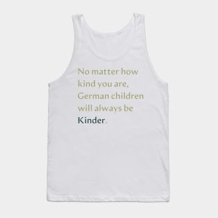 German Kinder Gift Tank Top